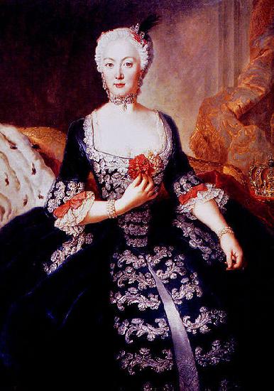 antoine pesne Portrait of Elisabeth Christine von Braunschweig-Bevern